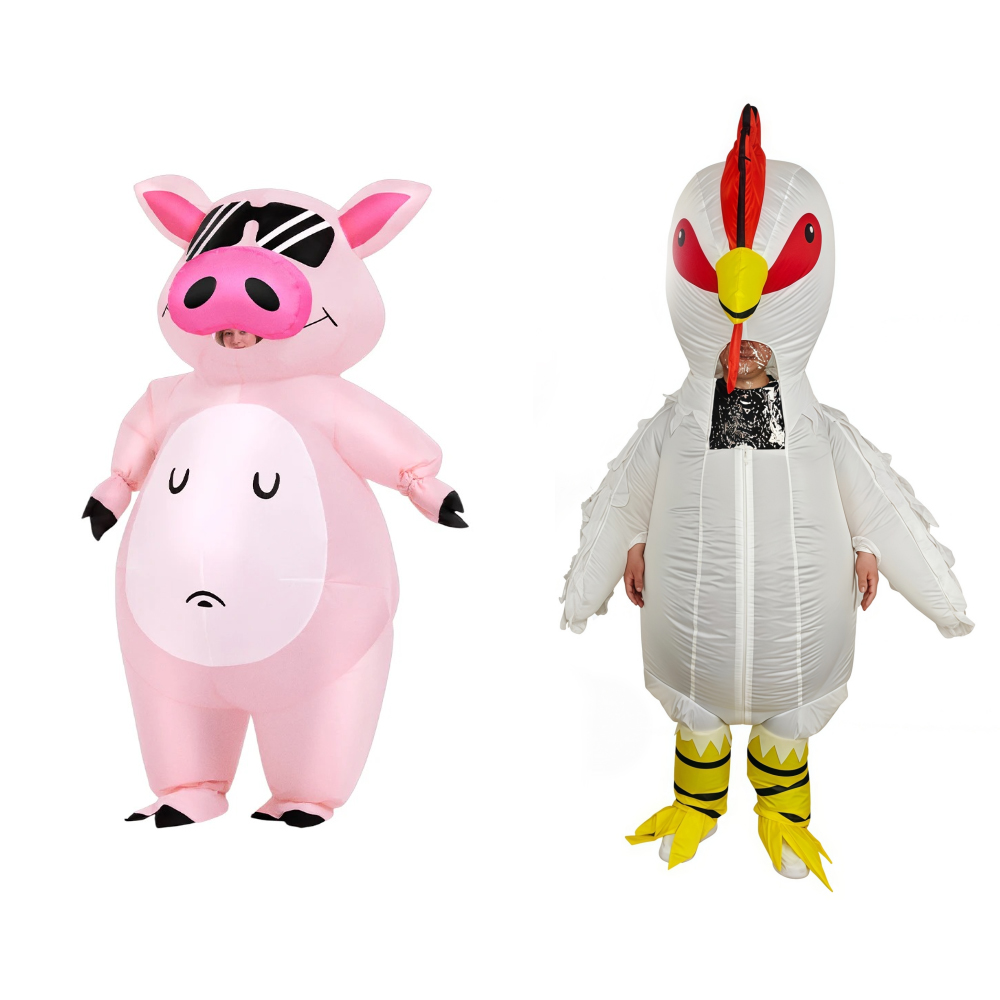 Suits - Disfraz Inflable de Cerdito de Dibujos