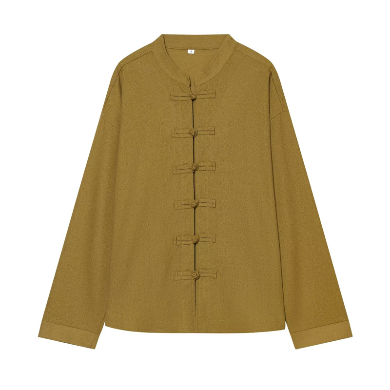 Mens Linen Shirt Long Sleeve - Camisa de Mujer Guobioziy, Otoño 2026,
