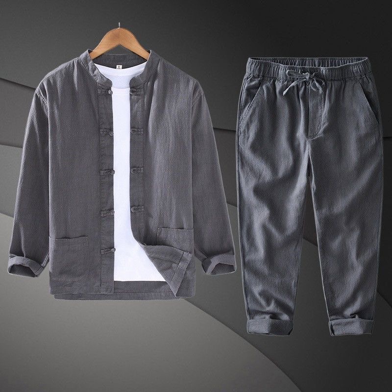 Nueva Camisa de Lino y Algodón - Mens Linen Shirt Long Sleeve reseña y precio
