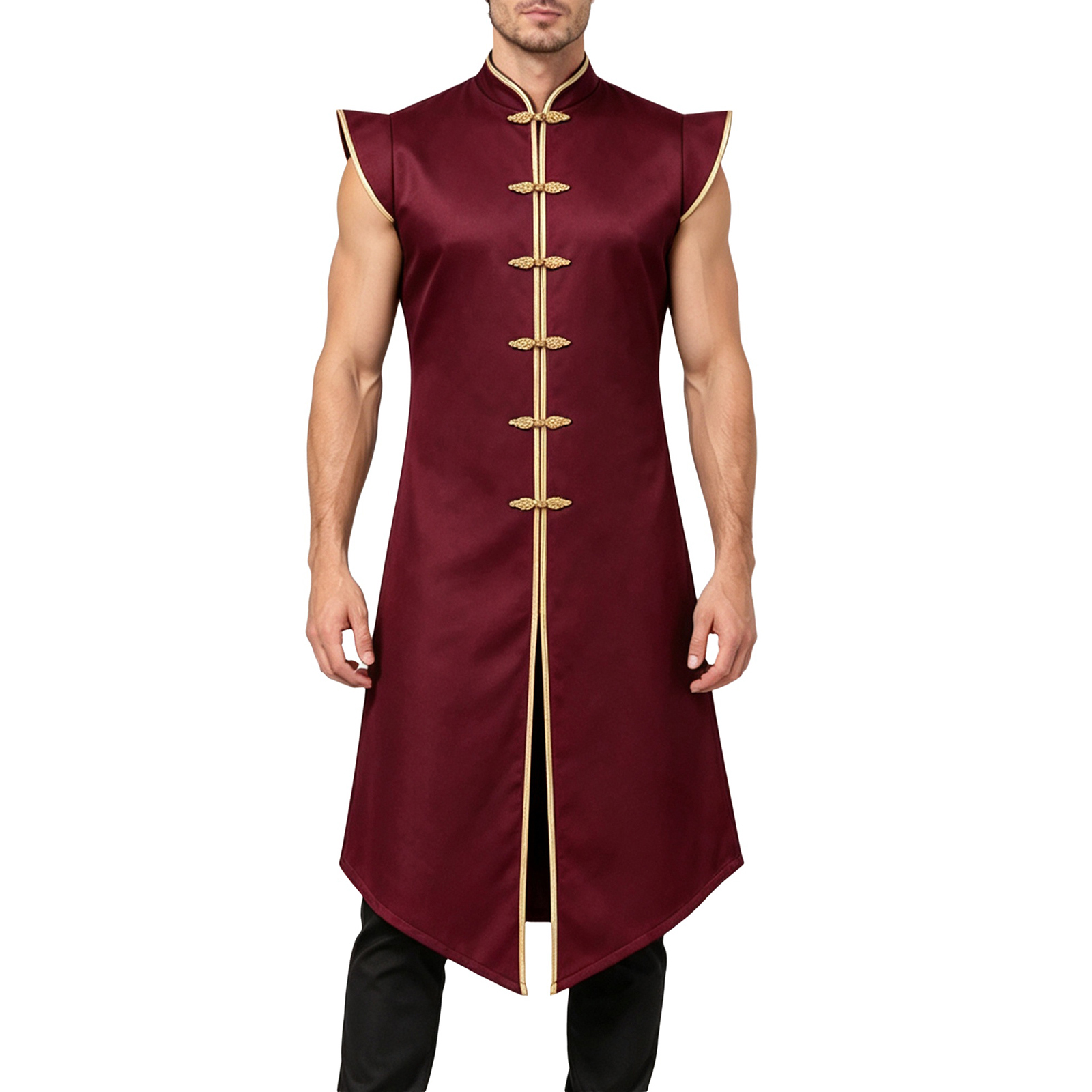 Chaleco largo medieval para ho - Jackets reseña y precio