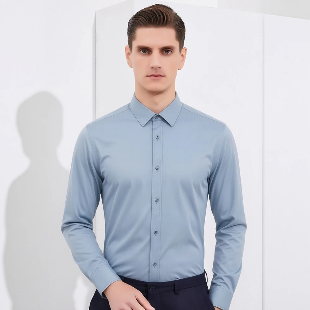 Camisa de vestir formal para h - Breathable Bamboo Fiber Shirt Non Iron reseña y precio
