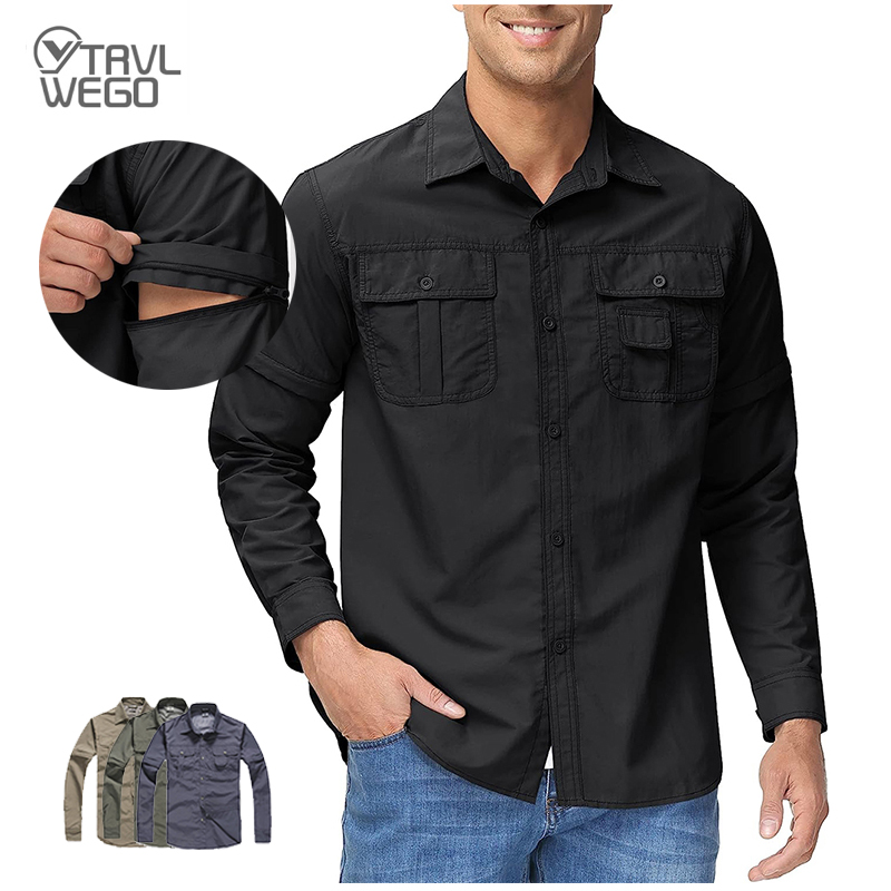 TRVLWEGO camisa de hombre send - Tactical Military Shirt Cargo reseña y precio