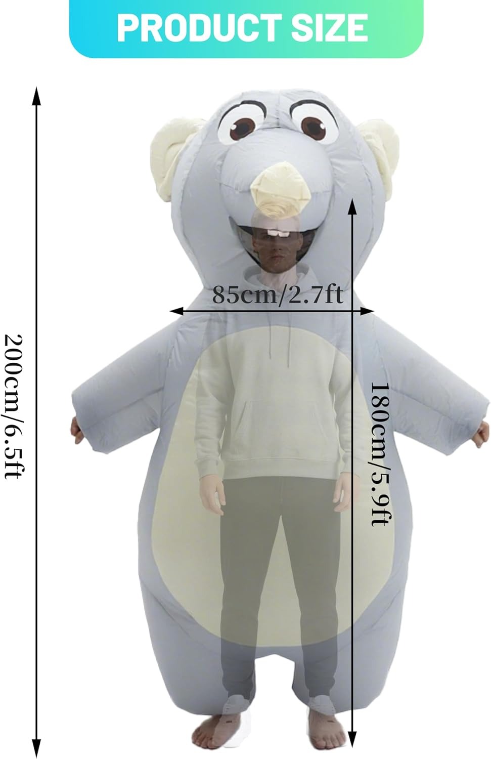 Disfraz de Ratón Inflable para - Suits reseña y precio