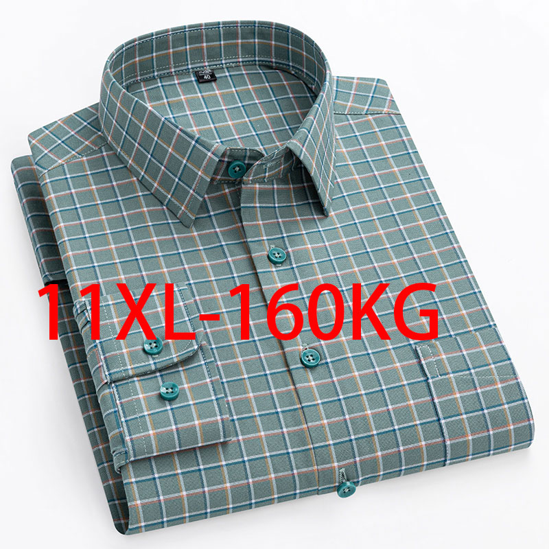 Nuevo 11XL 10XL camisa Oxford  - Oxford Cotton Casual Shirt Business reseña y precio